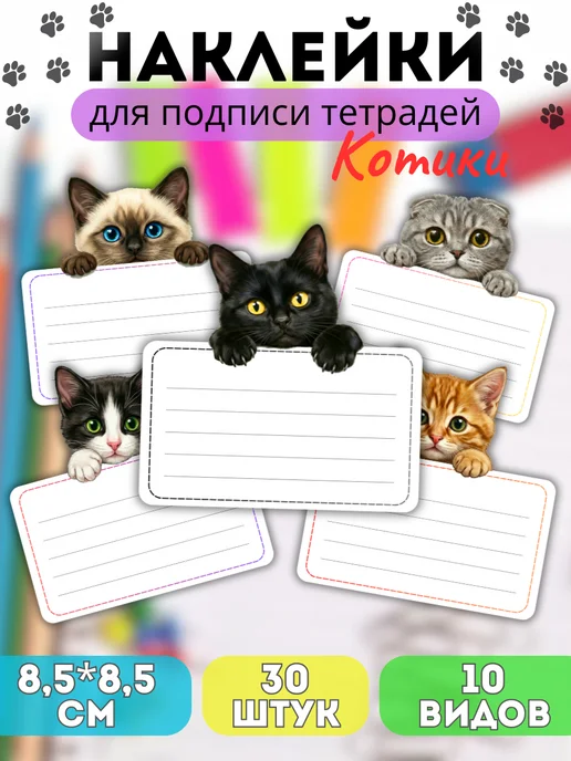 Наклейки для тетрадей